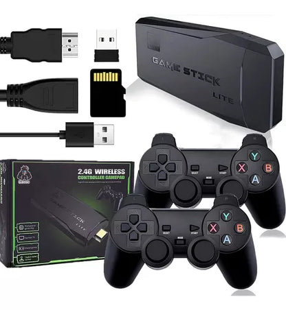 GameStick© – VideoGame Retrô con 20.000 Juegos + Mando inalámbrico extra Grátis